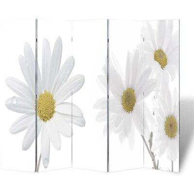 vidaXL Faltbarer Raumteiler - Blume - 200x170 cm - Raumteiler vidaXL Faltbarer Raumteiler - Blume - 200x170 cm - Raumteiler