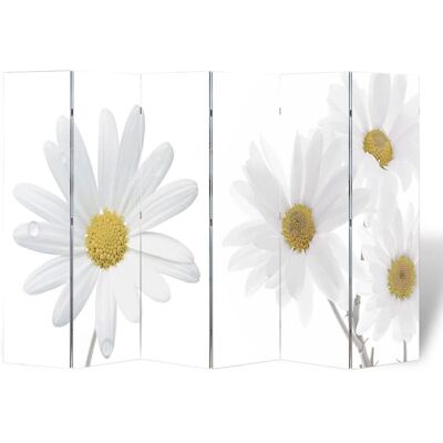 vidaXL Klappbarer Raumteiler 217x170 cm Blumen vidaXL Klappbarer Raumteiler 217x170 cm Blumen