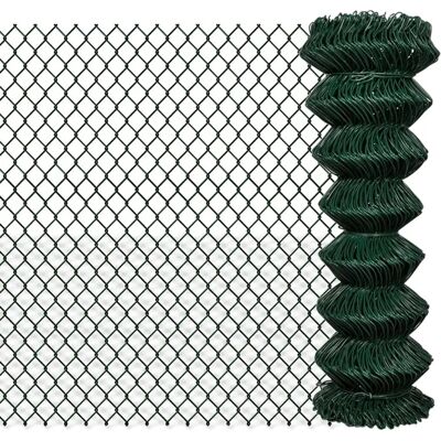 vidaXL Steel Mesh Fence 15m Green - Garden & Property Barrier vidaXL Steel Mesh Fence 15m Green - Garden & Property Barrier