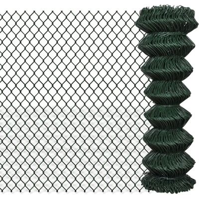 vidaXL Kettgitterzaun 1,25x25 m Außen Garten Drahtzaun Schutzgitter vidaXL Kettgitterzaun 1,25x25 m Außen Garten Drahtzaun Schutzgitter