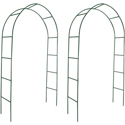vidaXL Gartentor 2 Stück Kletterpflanzen Unterstützung - Gartenbogen vidaXL Gartentor 2 Stück Kletterpflanzen Unterstützung - Gartenbogen