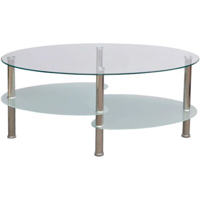 vidaXL Witte 3-laagse salontafel - Salontafel vidaXL Witte 3-laagse salontafel - Salontafel