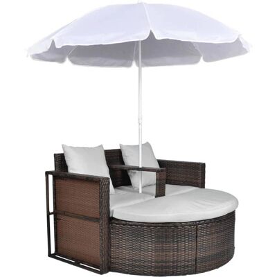 Nova Élégant Salon de Jardin 2 Places - Design Rond - Publicité Nova Élégant Salon de Jardin 2 Places - Design Rond - Publicité
