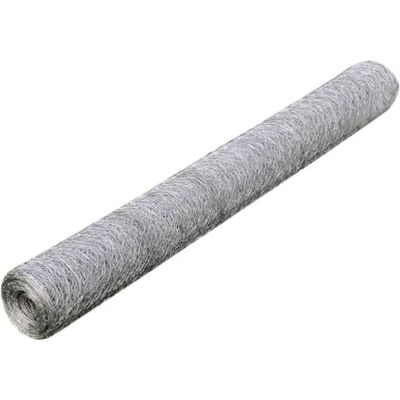 vidaXL Hühnerzaun Galvanisiertes Stahl 25x1 m Silber - Hühnerzaun vidaXL Hühnerzaun Galvanisiertes Stahl 25x1 m Silber - Hühnerzaun