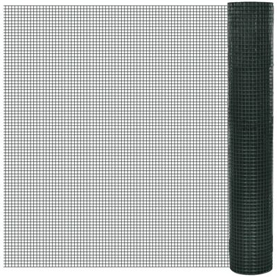 Maisonchic - Clôture en maille d'acier galvanisé, 25x1m, Vert Maisonchic - Clôture en maille d'acier galvanisé, 25x1m, Vert