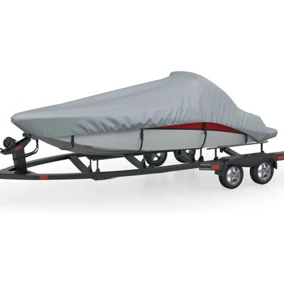 vidaXL Bootsschutz - 427-488 cm - Grau - Langlebiges Segelplane vidaXL Bootsschutz - 427-488 cm - Grau - Langlebiges Segelplane