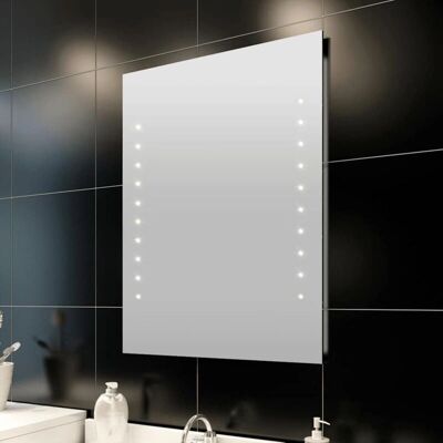vidaXL Spiegelschrank mit LED-Leuchten - 60x80cm - Badezimmer Spiegel vidaXL Spiegelschrank mit LED-Leuchten - 60x80cm - Badezimmer Spiegel