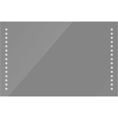 vidaXL Badezimmerspiegel mit LED-Leuchten - 100x60cm - Badezimmer Spiegel vidaXL Badezimmerspiegel mit LED-Leuchten - 100x60cm - Badezimmer Spiegel
