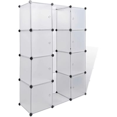 vidaXL 240498 Wardrobe/Closet - 9 Shelves White vidaXL 240498 Wardrobe/Closet - 9 Shelves White