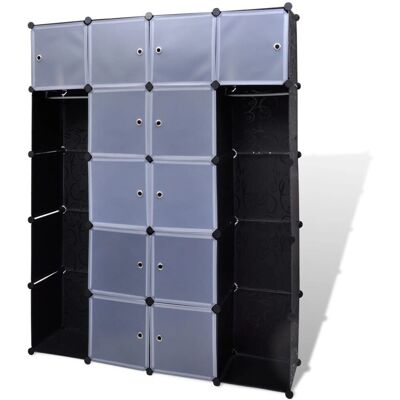 vidaXL 14 Compartments Modular Wardrobe - Wardrobe/Closet vidaXL 14 Compartments Modular Wardrobe - Wardrobe/Closet