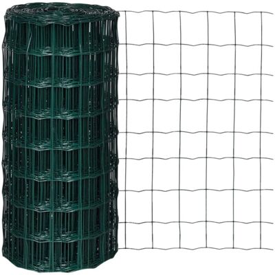 vidaXL Euro Zaun Stahl 10x0.8m Grün - Zaun vidaXL Euro Zaun Stahl 10x0.8m Grün - Zaun