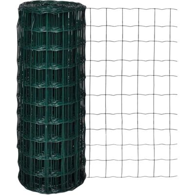 vidaXL Clôture Euro en acier 25x1.0 m verte - Clôture de jardin - Publicité vidaXL Clôture Euro en acier 25x1.0 m verte - Clôture de jardin - Publicité