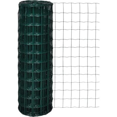 vidaXL Euro Zaun 25x1.2m mit 100x100mm Gartengitterpaneel Sichtschutz vidaXL Euro Zaun 25x1.2m mit 100x100mm Gartengitterpaneel Sichtschutz