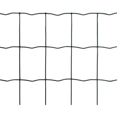 vidaXL Zaunpaneel 10x1m Grün - Stahlmaschendraht vidaXL Zaunpaneel 10x1m Grün - Stahlmaschendraht