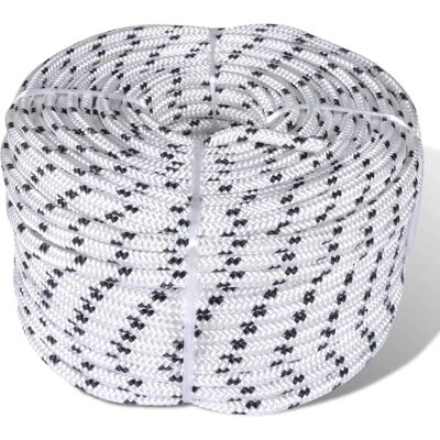 vidaXL Braided Rope Coil Boat Line Polyester 8mmx50m Yacht Sailing Camping - Rope vidaXL Braided Rope Coil Boat Line Polyester 8mmx50m Yacht Sailing Camping - Rope