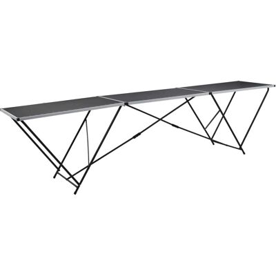 vidaXL Table à papier peint pliante en aluminium et acier 3 sections - Publicité vidaXL Table à papier peint pliante en aluminium et acier 3 sections - Publicité