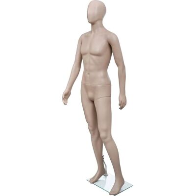 Mannequin homme à tête ronde beige - vidaXL Mannequin homme à tête ronde beige - vidaXL