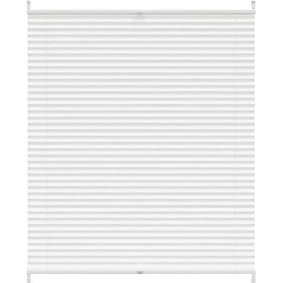 vidaXL Witte Plissé Gordijn - 100x125cm - Raamdecoratie vidaXL Witte Plissé Gordijn - 100x125cm - Raamdecoratie