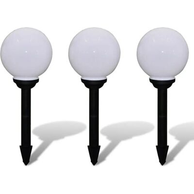 vidaXL Wegelichter 3 Stück LED 20cm vidaXL Wegelichter 3 Stück LED 20cm