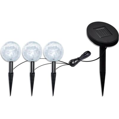 Lumières LED de jardin vidaXL - Sphère, Plastique durable, Facile à installer Lumières LED de jardin vidaXL - Sphère, Plastique durable, Facile à installer