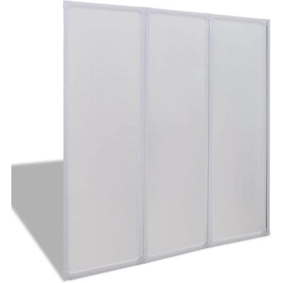 vidaXL Brusebadskærm Væg Foldbar - Bad, Hvid, 141x132cm vidaXL Brusebadskærm Væg Foldbar - Bad, Hvid, 141x132cm