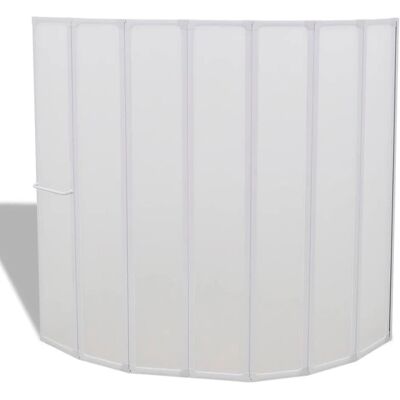 VidaXL Duschbadwand Tür 7 Klappbar mit Handtuchhalter - Duschbadschirm VidaXL Duschbadwand Tür 7 Klappbar mit Handtuchhalter - Duschbadschirm