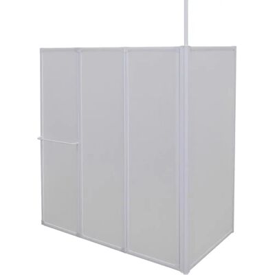 vidaXL Płytka kabina prysznicowa w kształcie L 70 x 120 x 137 cm - Składana ścianka prysznicowa vidaXL Płytka kabina prysznicowa w kształcie L 70 x 120 x 137 cm - Składana ścianka prysznicowa
