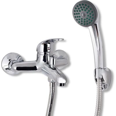 vidaXL Badewannen-Duschmischer-Set Chrom - Handbrause, 1,4 m Schlauch, Modern vidaXL Badewannen-Duschmischer-Set Chrom - Handbrause, 1,4 m Schlauch, Modern