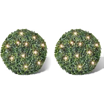 vidaXL Topiary Ball 35cm Künstliche Blätter mit Solar-LED-Lichterkette - Topiary Ball vidaXL Topiary Ball 35cm Künstliche Blätter mit Solar-LED-Lichterkette - Topiary Ball
