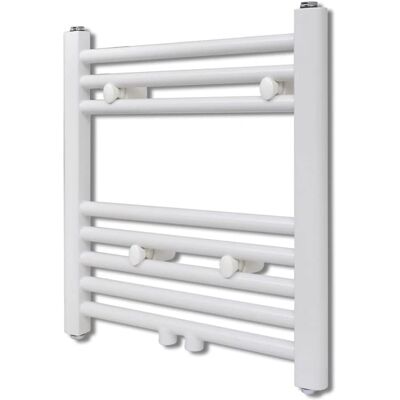 vidaXL Badezimmer Handtuchheizkörper - Weißer Stahl, 480x480 mm - Heizkörper vidaXL Badezimmer Handtuchheizkörper - Weißer Stahl, 480x480 mm - Heizkörper