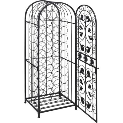vidaXL Winiak na 45 butelek Metalowy Stojak Szafka Organizer - Winiak vidaXL Winiak na 45 butelek Metalowy Stojak Szafka Organizer - Winiak
