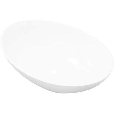 vidaXL Ovale keramische wastafel Wit 40x33x13.5cm Badkamer wastafel vidaXL Ovale keramische wastafel Wit 40x33x13.5cm Badkamer wastafel