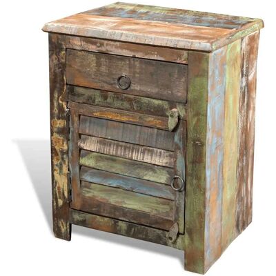 vidaXL Wiederverwendeter Vintage Holz Nachttisch - Nachttisch vidaXL Wiederverwendeter Vintage Holz Nachttisch - Nachttisch
