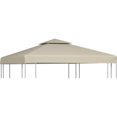 vidaXL Cobertura de Pavilhão Substituição Bege 3x3m Impermeável - Teto de Pavilhão vidaXL Cobertura de Pavilhão Substituição Bege 3x3m Impermeável - Teto de Pavilhão