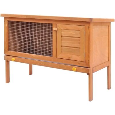 vidaXL Konijnenhok Klein Dier Huis Bruin - Klein Dier Huis vidaXL Konijnenhok Klein Dier Huis Bruin - Klein Dier Huis