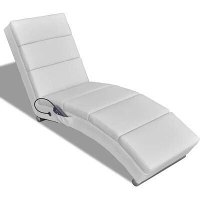 VidaXL 240969 Silla de Masaje Eléctrica Blanca VidaXL 240969 Silla de Masaje Eléctrica Blanca