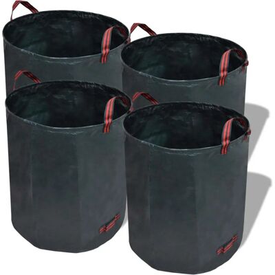 vidaXL Garden Waste Bag - 120 L, 4 pcs, Dark Green vidaXL Garden Waste Bag - 120 L, 4 pcs, Dark Green