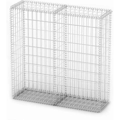 vidaXL Verzinktes Draht-Gabionen 100x100x30cm - Gabionen vidaXL Verzinktes Draht-Gabionen 100x100x30cm - Gabionen