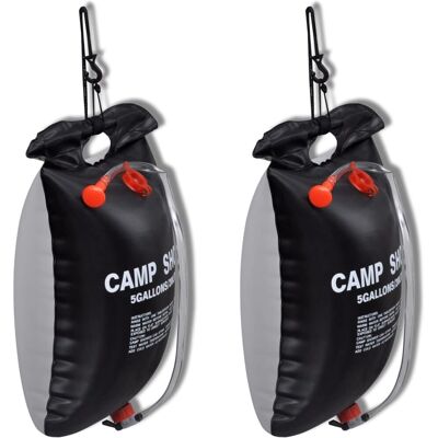 vidaXL Douche de camping portable solaire 20 L - Douche de camping vidaXL Douche de camping portable solaire 20 L - Douche de camping