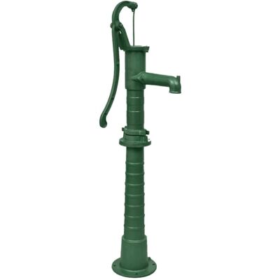 vidaXL Gartenzapfwerk mit Ständer Gusseisen Grün - Wasserpumpe vidaXL Gartenzapfwerk mit Ständer Gusseisen Grün - Wasserpumpe