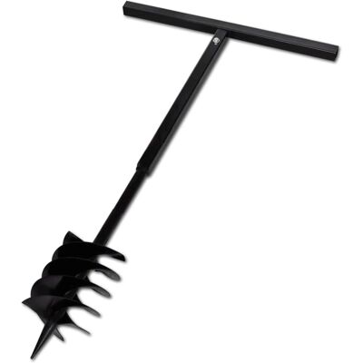 vidaXL Bodenbohrer - Stahl Schwarz - 180 mm - Erdspirale vidaXL Bodenbohrer - Stahl Schwarz - 180 mm - Erdspirale