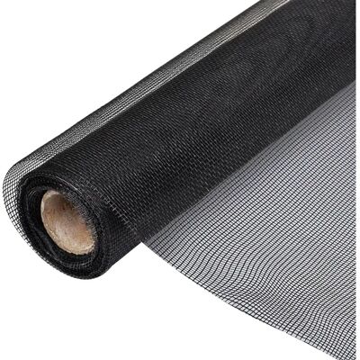 vidaXL Fiberglas-Gaze Rolle Insektenschutzgitter Tür / Fenster - Schwarz vidaXL Fiberglas-Gaze Rolle Insektenschutzgitter Tür / Fenster - Schwarz