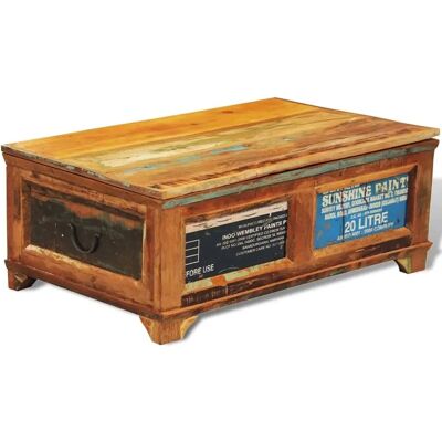 vidaXL Vintage gerecycled hout salontafel met opbergruimte - Bruin vidaXL Vintage gerecycled hout salontafel met opbergruimte - Bruin