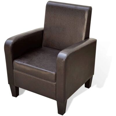 MAISONCHIC Fauteuil marron - Publicité MAISONCHIC Fauteuil marron - Publicité