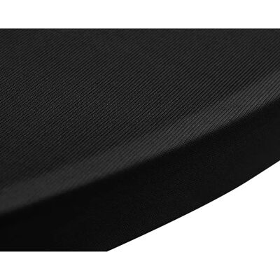 vidaXL 2x Sta-tafelhoes 70cm Zwart Stretch Tafelkleed vidaXL 2x Sta-tafelhoes 70cm Zwart Stretch Tafelkleed