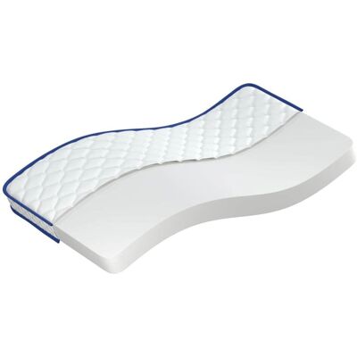 vidaXL Memory-Schaum-Matratze - Druckentlastung - 5 Schichten - Weiß - Einzel/Doppel vidaXL Memory-Schaum-Matratze - Druckentlastung - 5 Schichten - Weiß - Einzel/Doppel