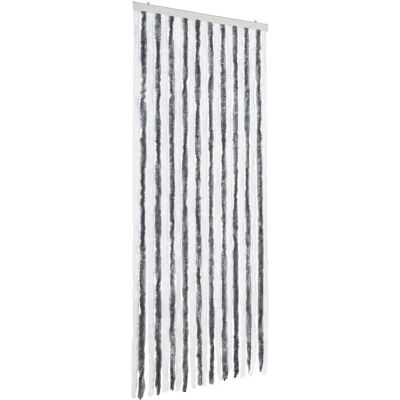 vidaXL Rideau Antiinsectes Gris et Blanc 90x220cm Chenille Multicolore - Publicité vidaXL Rideau Antiinsectes Gris et Blanc 90x220cm Chenille Multicolore - Publicité