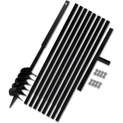 vidaXL Trapano da terra con manico 120 mm - Trapano di terra vidaXL Trapano da terra con manico 120 mm - Trapano di terra