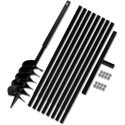 vidaXL Erdbohrer mit Griff 150 mm - Bodenbohrer vidaXL Erdbohrer mit Griff 150 mm - Bodenbohrer