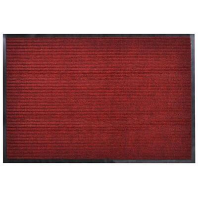 vidaXL Rød PVC Dørmåtte 90x120cm - Dørmåtte vidaXL Rød PVC Dørmåtte 90x120cm - Dørmåtte